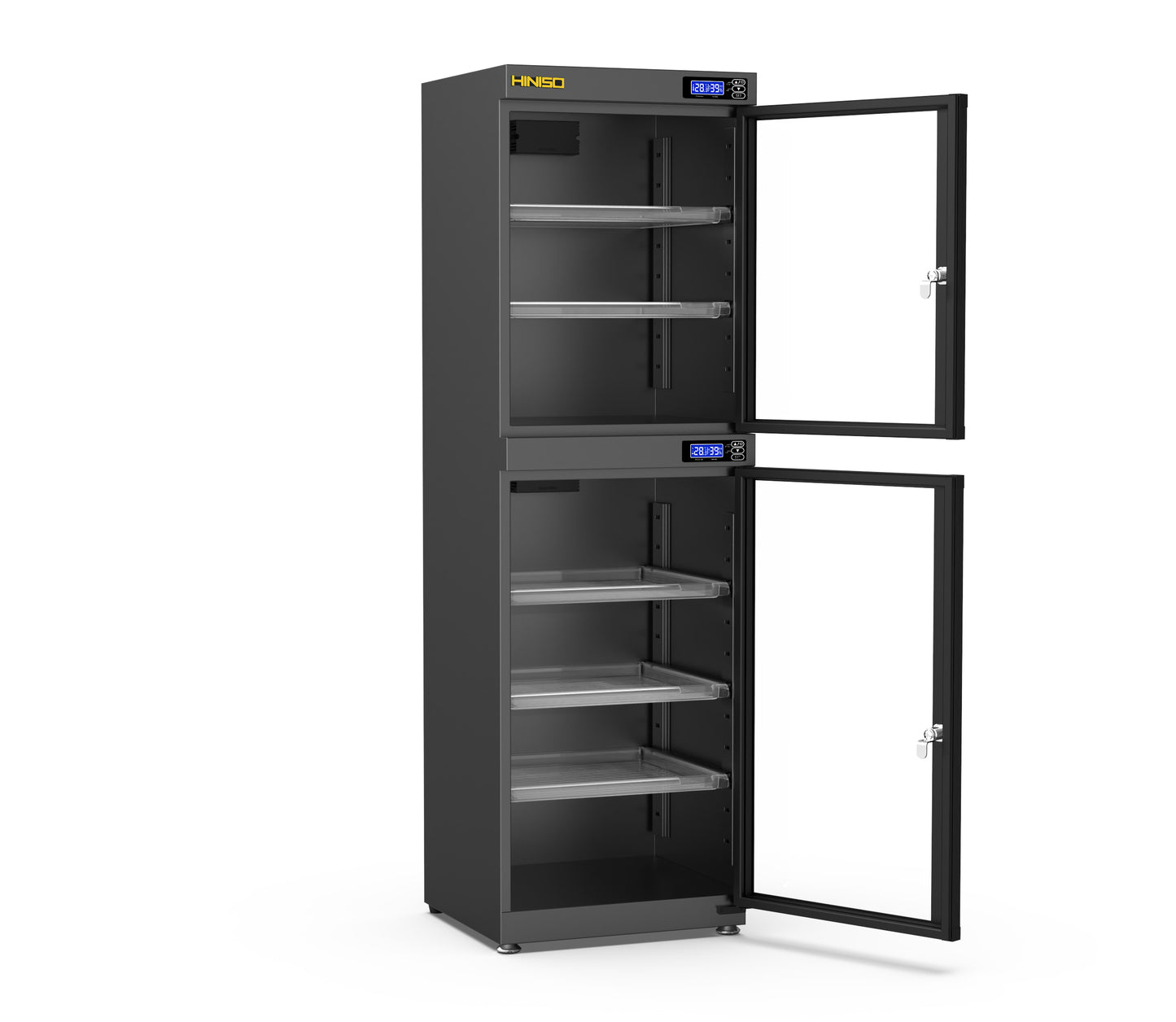 HINISO AD-160S 160 liters Electronic Dry Cabinet with Humidity Controller & Digital Display. (Black)