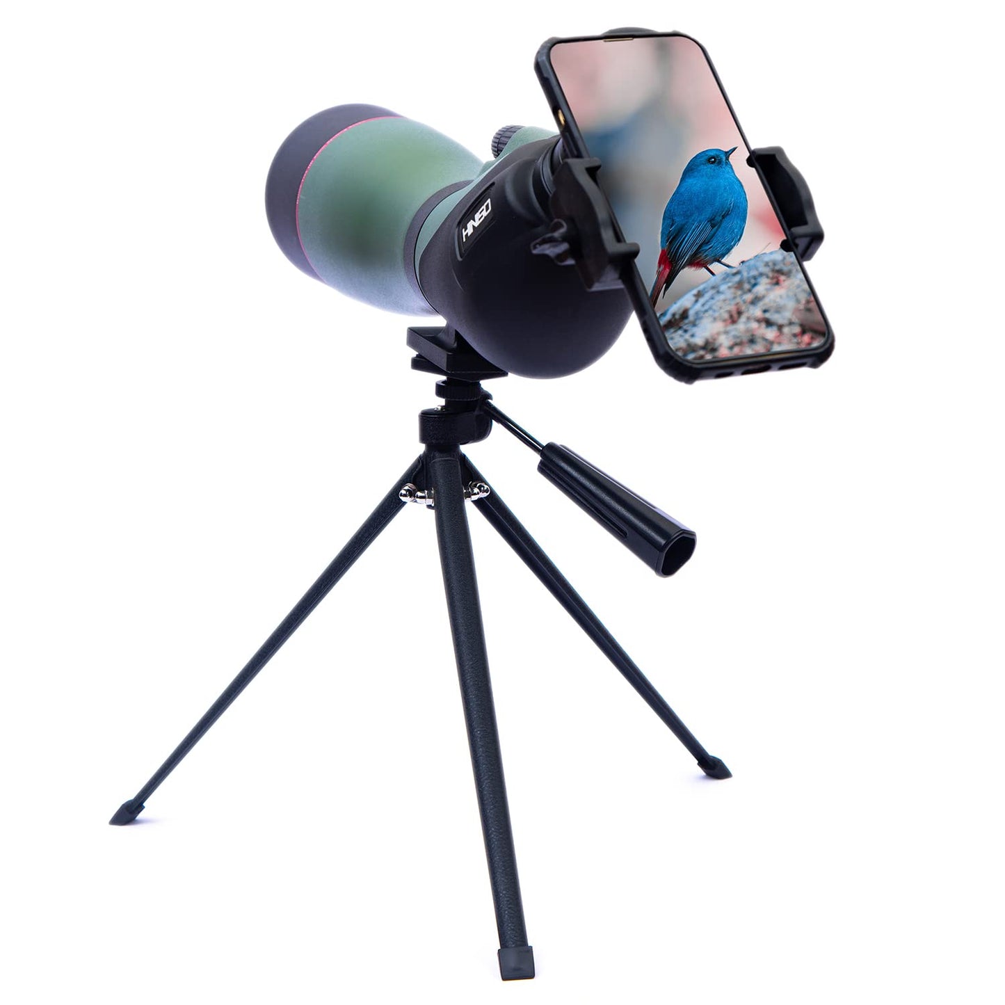 HINISO 20-60x80 Spotting Scope | HD Zoom Telescope with Tripod, Phone Adapter & Bag – Waterproof, BAK4 Prism