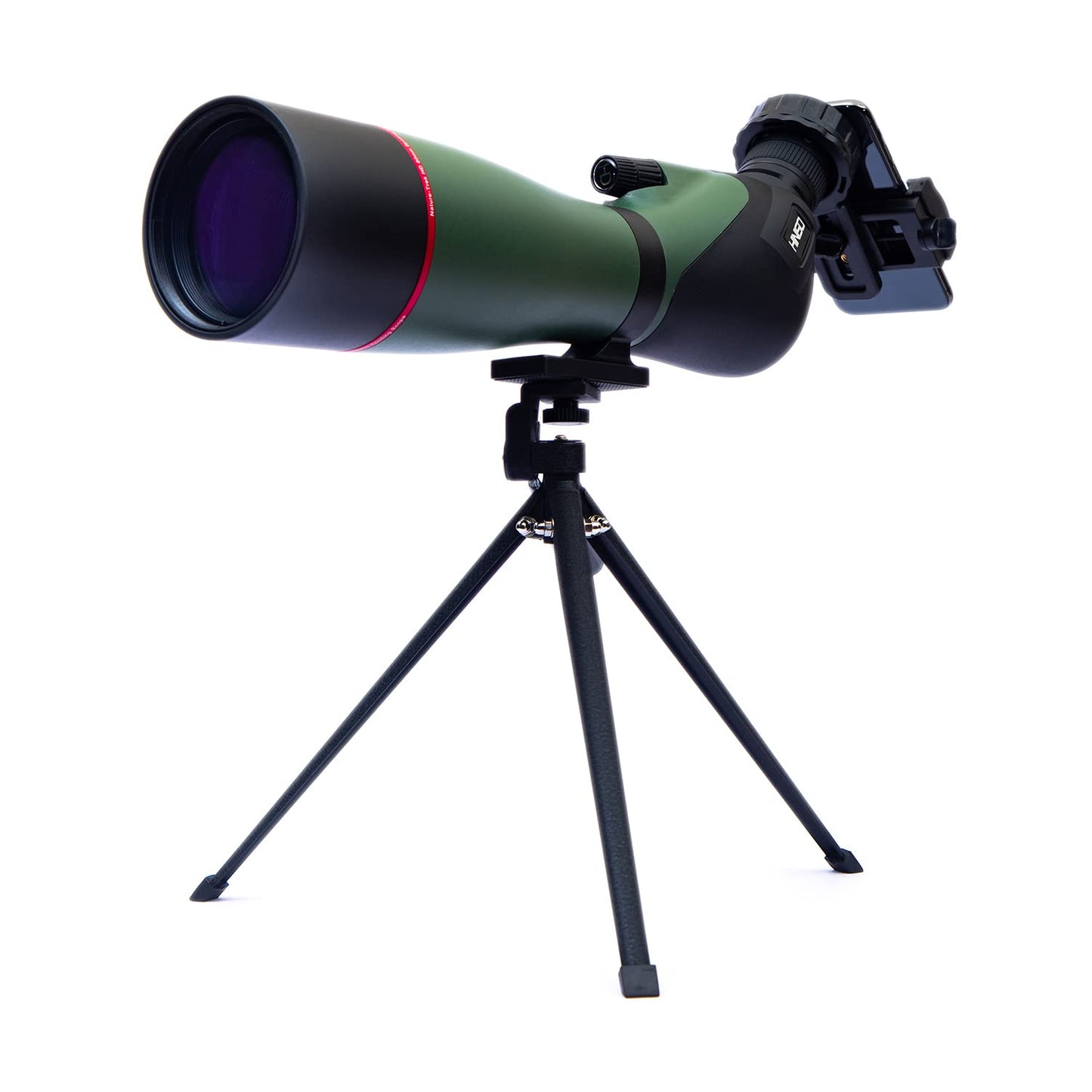 HINISO 20-60x80 Spotting Scope | HD Zoom Telescope with Tripod, Phone Adapter & Bag – Waterproof, BAK4 Prism