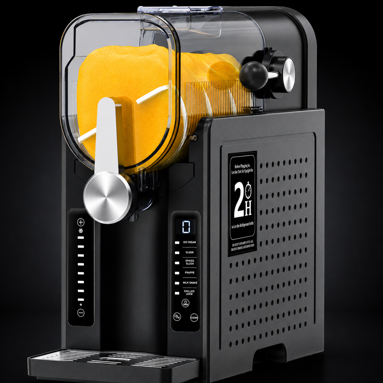 HINISO Slushie Maker Machine, 2.6L, No Ice Required, Compressor Cooling, Frozen Beverage, Frappé, Milkshake & Cocktail Maker