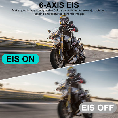 HINISO 6K Action Camera for Vlogging With Dual Touch Screen, 256GB, Remote Control, UHD, EIS, Waterproof Camera