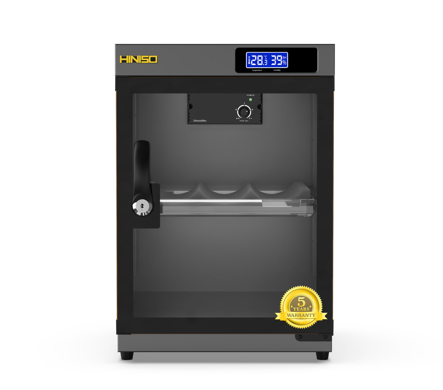 HINISO AD-30C Digital Display Dry Cabinet For Cameras - 34 Litres | Comes Up With BUILT-IN HYGROMETER For Humidity Control | Safe & Durable Lens Storage