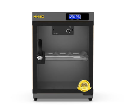 HINISO AD-30C Digital Display Dry Cabinet For Cameras - 34 Litres | Comes Up With BUILT-IN HYGROMETER For Humidity Control | Safe & Durable Lens Storage