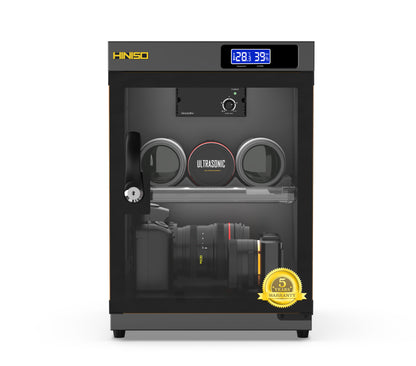 HINISO AD-30C Digital Display Dry Cabinet For Cameras - 34 Litres | Comes Up With BUILT-IN HYGROMETER For Humidity Control | Safe & Durable Lens Storage