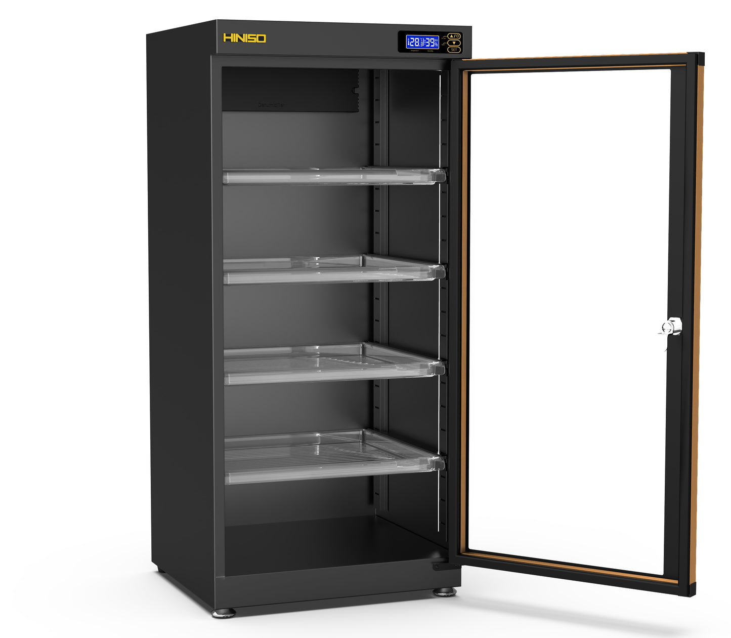 HINISO AD-125S 139 liters Electronic Dry Cabinet with Humidity Controller & Digital Display. (Black)