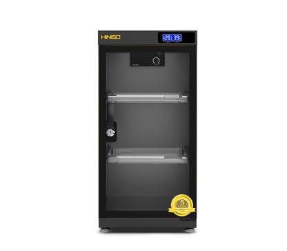 HINISO AD-50C Digital Display Dry Cabinet for Cameras - 50 litres | Comes Up with Built-in Hygrometer for Humidity Control | Safe & Durable Lens Storage