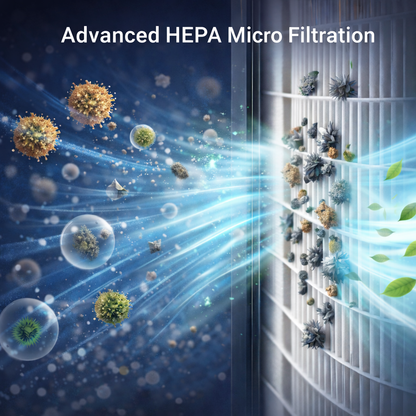 HINISO 10L Smart Dehumidifier with HEPA 13 Filter | WiFi App Control | 2000 Sq.ft Coverage | Auto Defrost | 2.5L Tank | Clothes Dry Mode