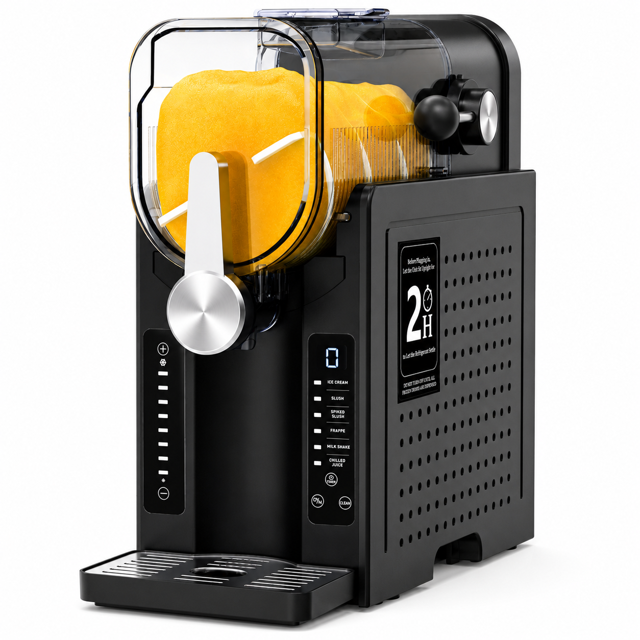 HINISO Slushie Maker Machine, 2.6L, No Ice Required, Compressor Cooling, Frozen Beverage, Frappé, Milkshake & Cocktail Maker