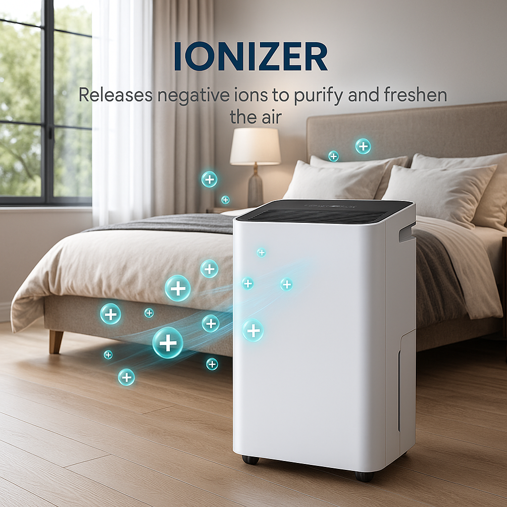 HINISO 16L Smart WiFi Dehumidifier for Home up to 3200 Sq.ft | Compressor Based | Built-in Ionizer Air Purifier | 3.2L Water Tank | Clothes Drying, Auto Defrost & Quiet Mode