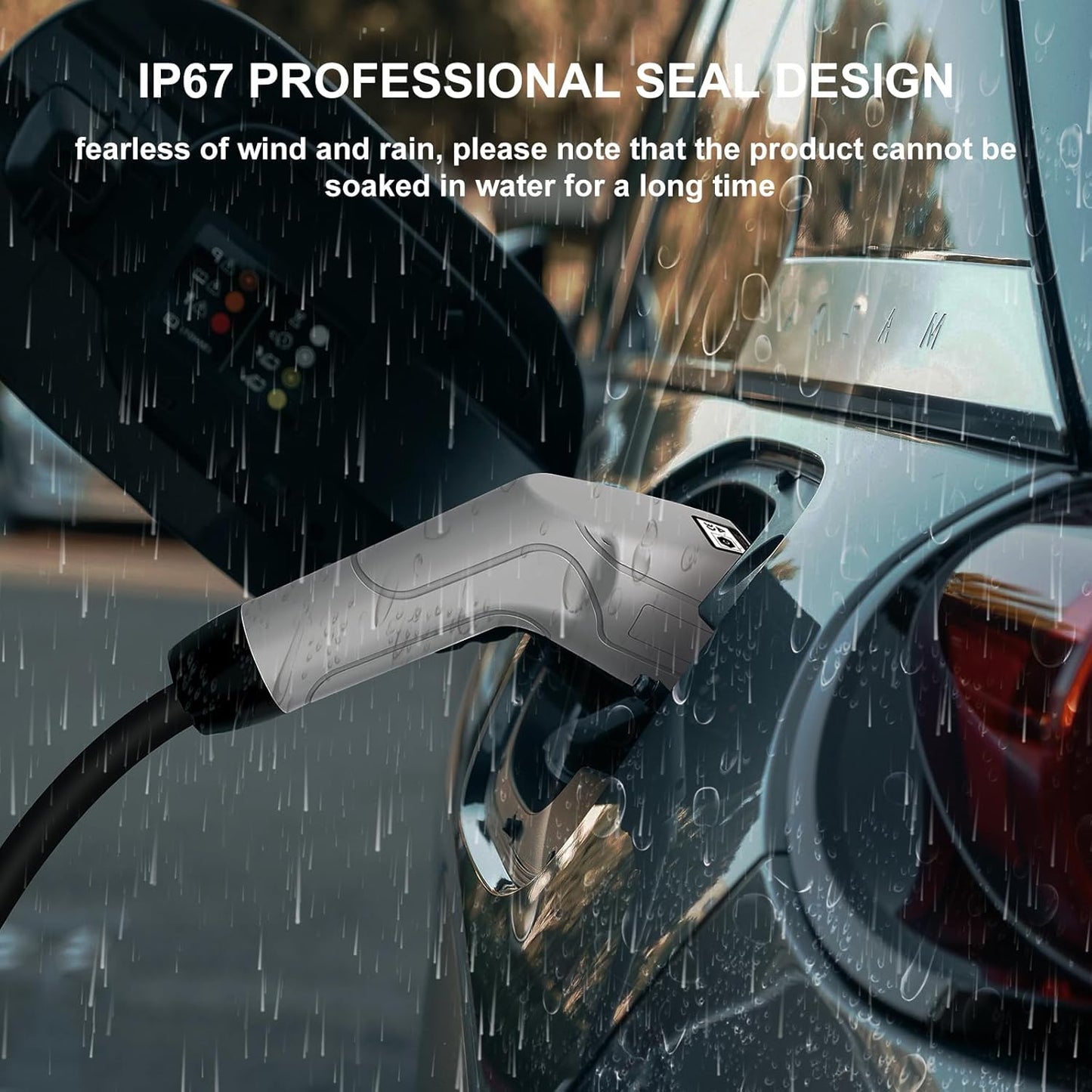Hiniso 32A Portable EV Charger | Type 2, WiFi, IP67, LED