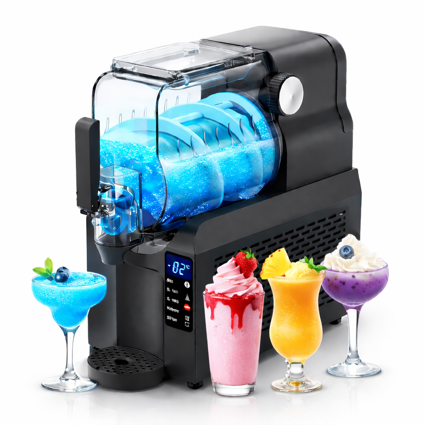 HINISO SL750 Slushie Maker Machine | No Ice Needed | 5 Preset Modes | 3.7L Tank | Frozen Drinks, Milkshakes & Cocktails