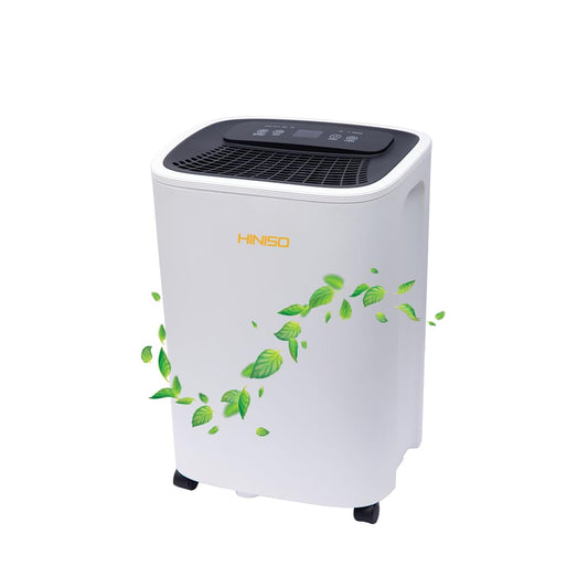 Hiniso 10L WiFi Dehumidifier | 2000 Sq.ft Coverage | Auto Defrost, Overflow Protection, Timer for Home & Basement
