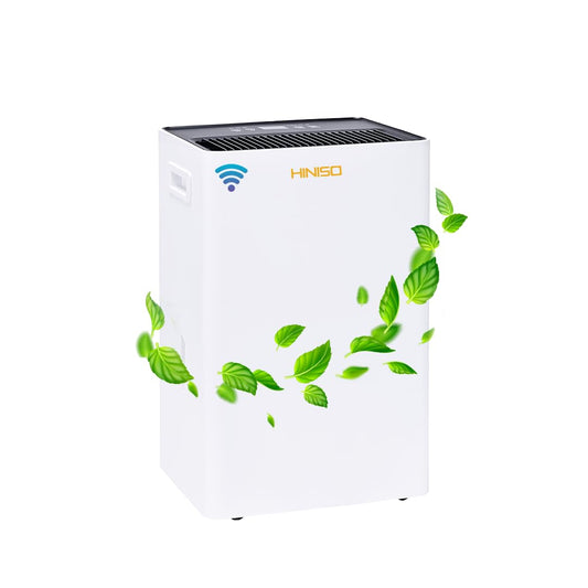 HINISO 22L Smart WiFi Dehumidifier | UV, Ionizer, App Control, 4500 Sq.ft | 5.5L Tank, Auto Defrost, Timer