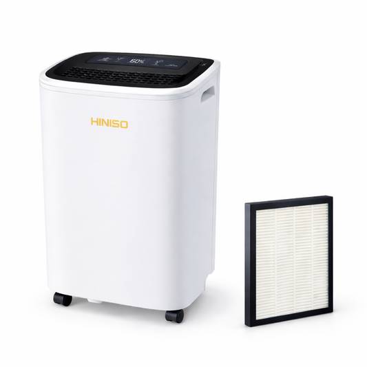 HINISO 10L Smart Dehumidifier with HEPA 13 Filter | WiFi App Control | 2000 Sq.ft Coverage | Auto Defrost | 2.5L Tank | Clothes Dry Mode