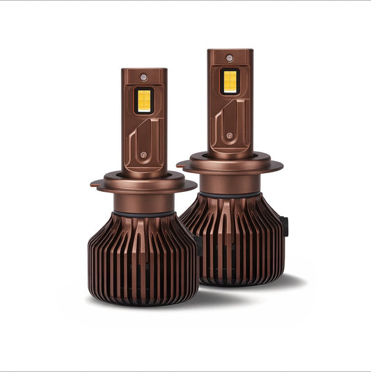 HINISO H4/H19/9003 LED Headlight Bulbs – 30,000 Lumens, 800% Brighter, 6500K Cool White, Plug-and-Play Headlamp Upgrade, IP68 Waterproof Automotive LED Kit