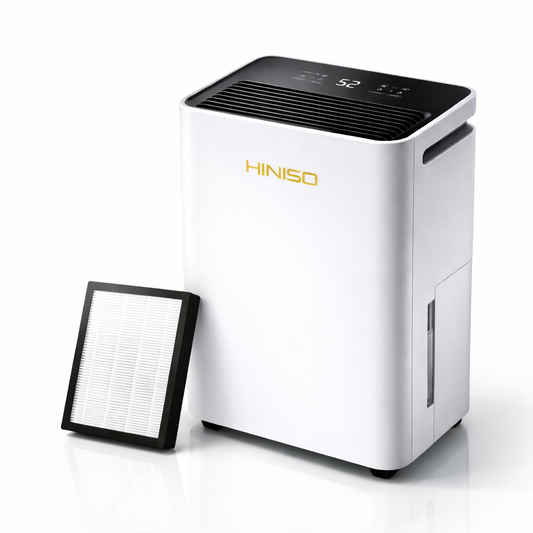 HINISO 16L Smart WiFi Dehumidifier with HEPA 13 Filter | 3200 Sq.ft Coverage | Ionizer | 3.2L Tank | Auto Defrost | Quiet Operation