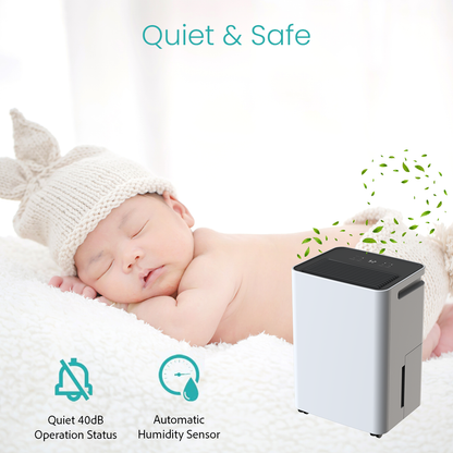 HINISO 16L Smart WiFi Dehumidifier for Home up to 3200 Sq.ft | Compressor Based | Built-in Ionizer Air Purifier | 3.2L Water Tank | Clothes Drying, Auto Defrost & Quiet Mode