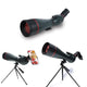 HINISO 25-75x100mm ED Spotting Scope, HD Optics, BAK4 Prism, Waterproof, Dual Focus, Tripod & Phone Adapter for Bird Watching